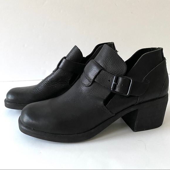 90’s Vintage Deadstock block heel leather shoe NEW - Picture 12 of 15